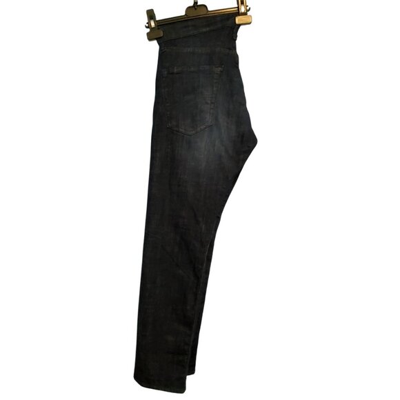 NEW Levis 501 Original Fit 30x32 100% Cotton Dark Wash Denim Jeans Black Button - Picture 5 of 11